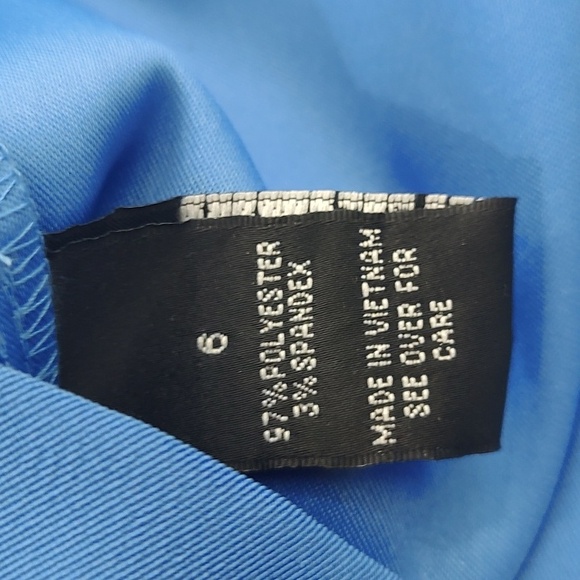 New ALYX Sleeveless Stretch Fitted Sheath Dress Pacific Blue Size 6 NWT - Picture 8 of 9